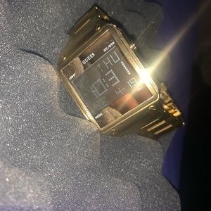 Guess gold digital watch